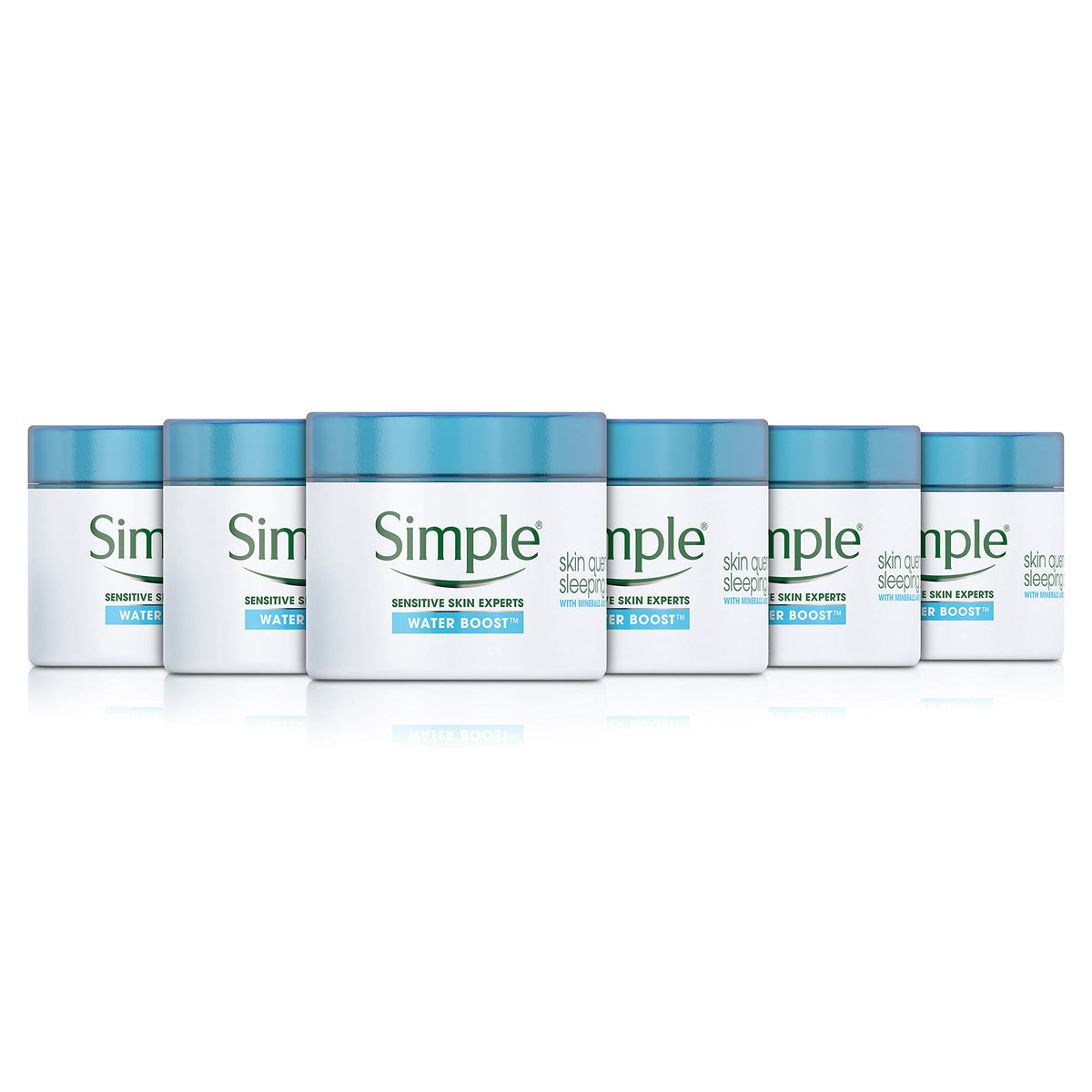 Simple Water Boost Skin Quench Sleeping Cream Moisturiser 50 ml Pack of 6
