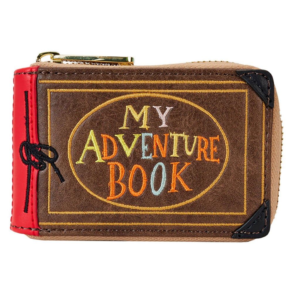 Loungefly Up 15th Anniversary Adventure Book Accordion Zip Around Wallet, Black