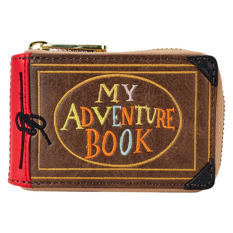 Loungefly Up 15th Anniversary Adventure Book Accordion Zip Around Wallet, Black
