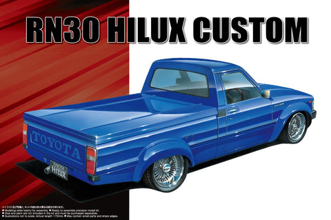 Aoshima 1/24 Tuned Car No.30 RN30 Hilux Custom 1978(Toyota) Model Kit(Japan Import)