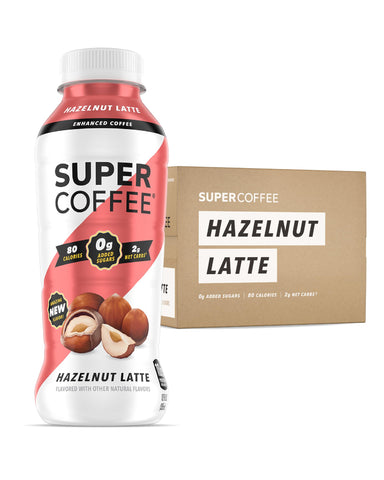 KITU SUPER COFFEE, Keto Protein Coffee (0g Added Sugar, 10g Protein, 70 Calories) [Hazelnut] 12 Fl Oz, 12 Pack | Iced Smart Coffee Drinks