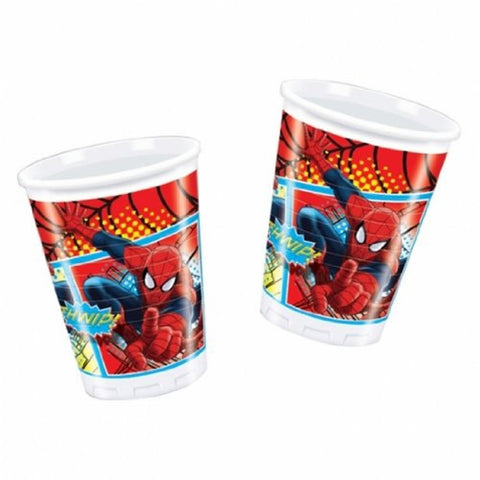 8 Marvel Ultimate Spiderman Party 7oz Disposable Plastic Cups