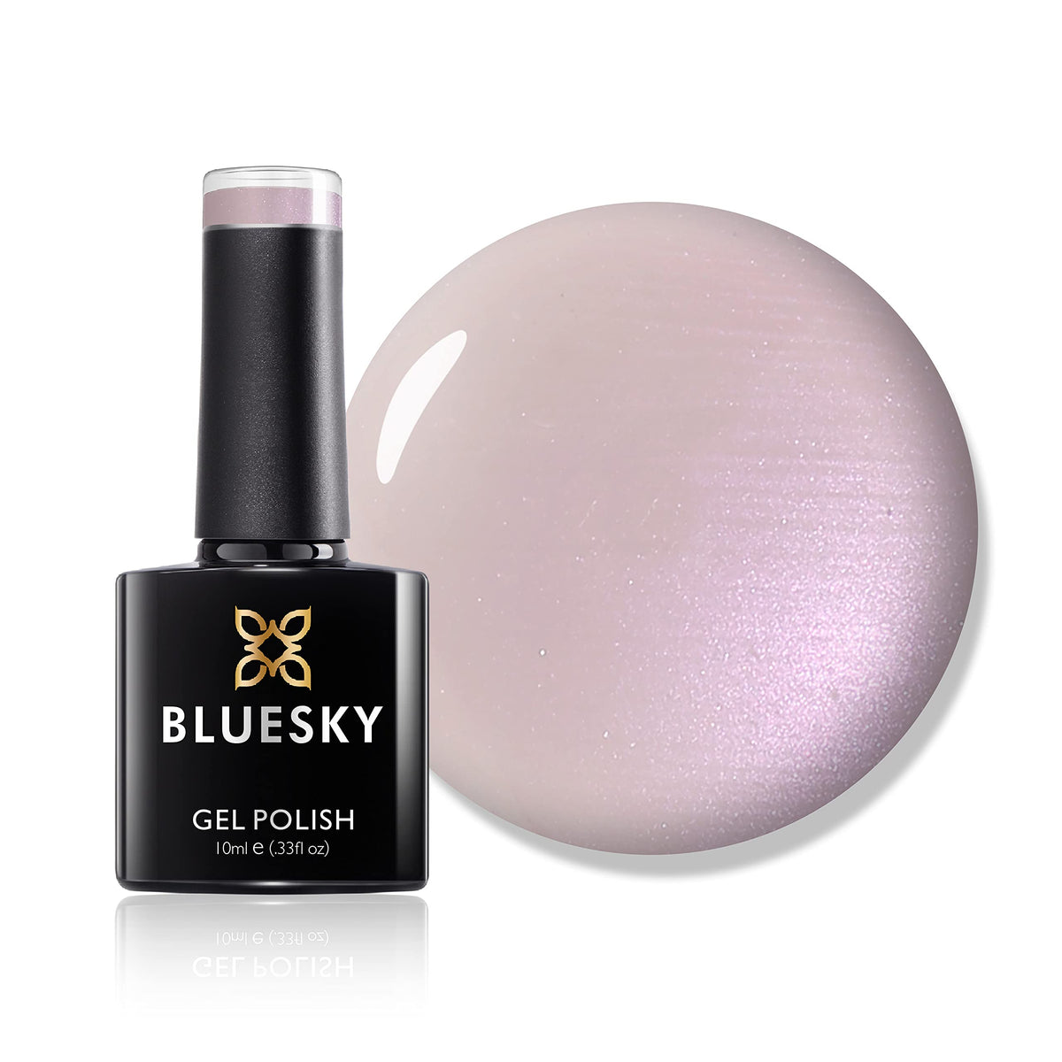 Bluesky Gel Nail Polish, Negligee 80502, French Light Pink, Long Lasting, Chip Resistant, 10 ml (Requires Drying Under UV LED Lamp)