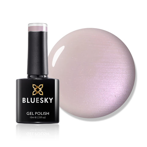 Bluesky Gel Nail Polish, Negligee 80502, French Light Pink, Long Lasting, Chip Resistant, 10 ml (Requires Drying Under UV LED Lamp)