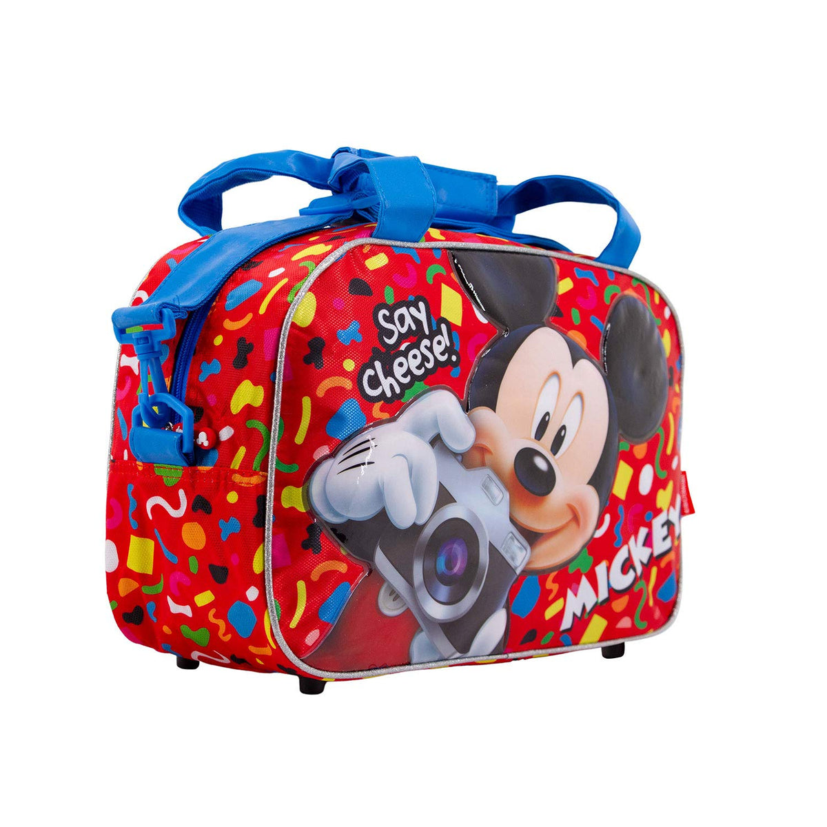 Mickey Mouse Say Cheese-Sports Bag, Red, 15 x 38 x 25 cm, Capacity 14 L