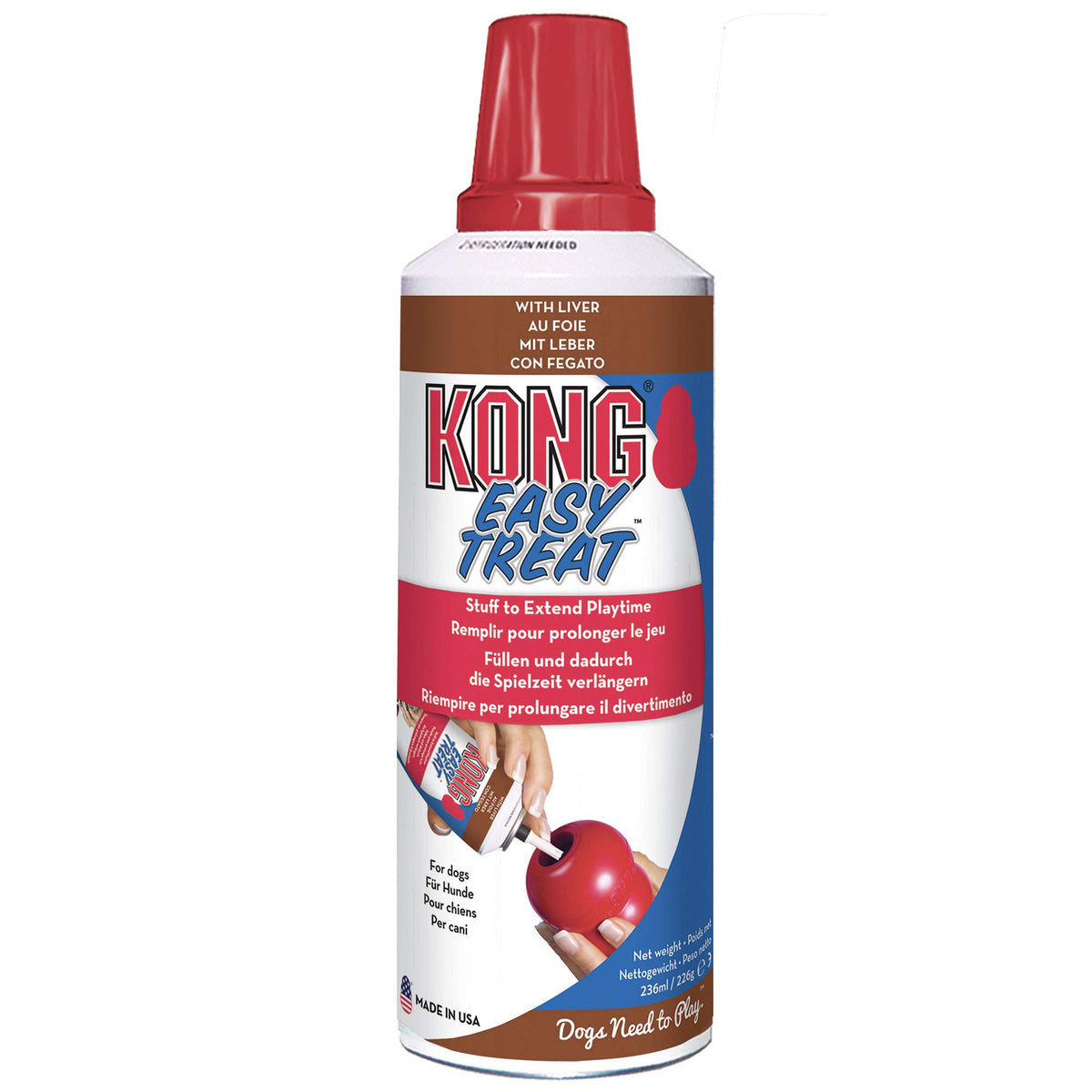 KONG - Easy Treat - Dog Treat Paste - 8 ounce - Liver