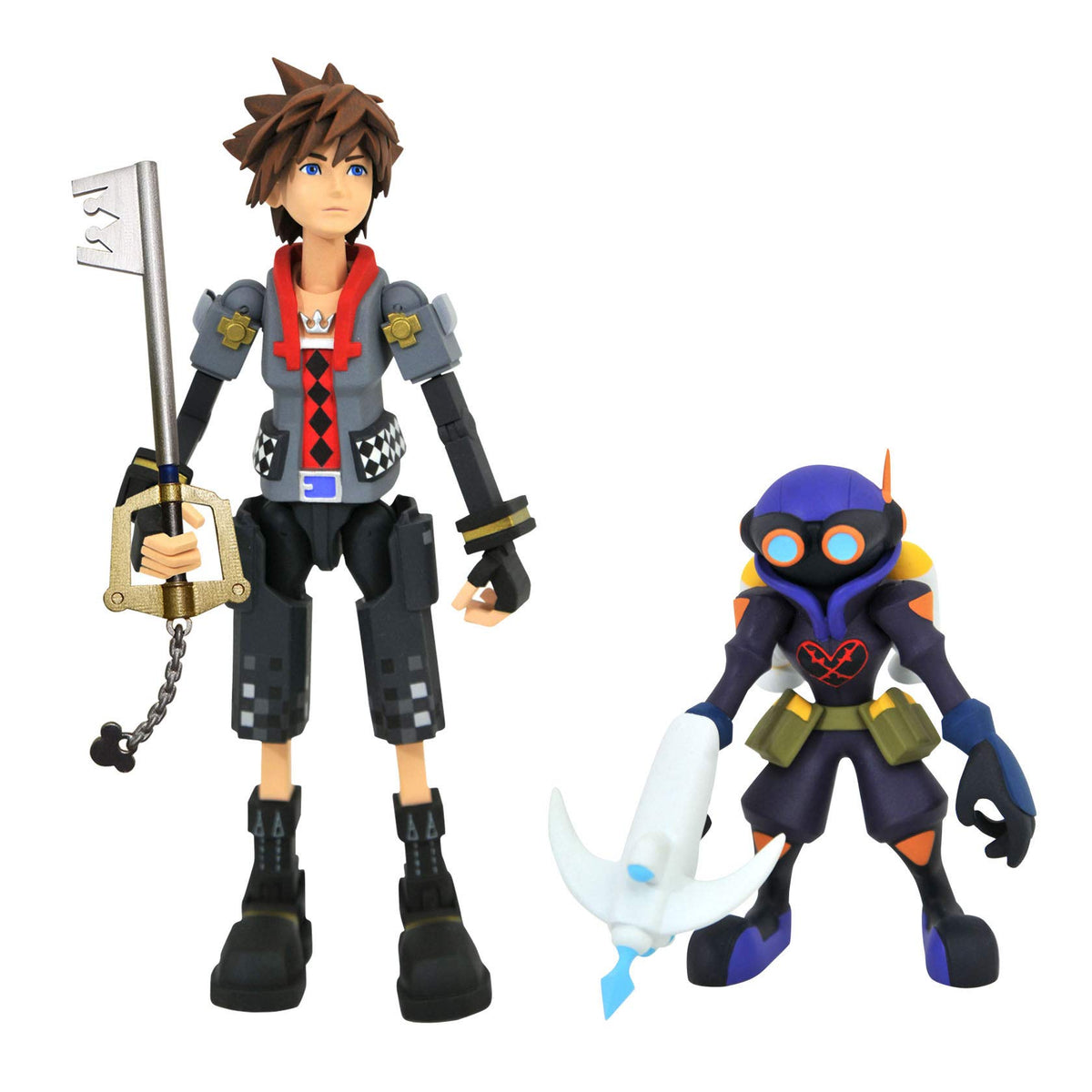 Diamond Select Toys Kingdom Hearts 3: Toy Story Sora & Air Soldier Heartless Select Action Figure Two Pack, Multicolor (JAN198861)