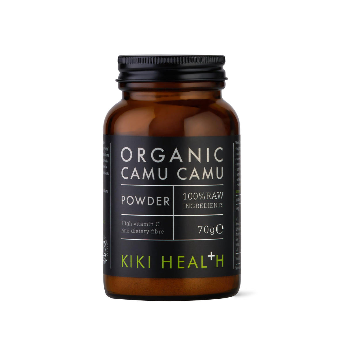 KIKI Health Premium 100% Raw Organic Camu Camu Powder | Sustainably Sourced Superfood | 463% Vitamin C in 1 TSP | Boost Collagen, Gluten-Free & Vegan | Certified Organic by Soil Association