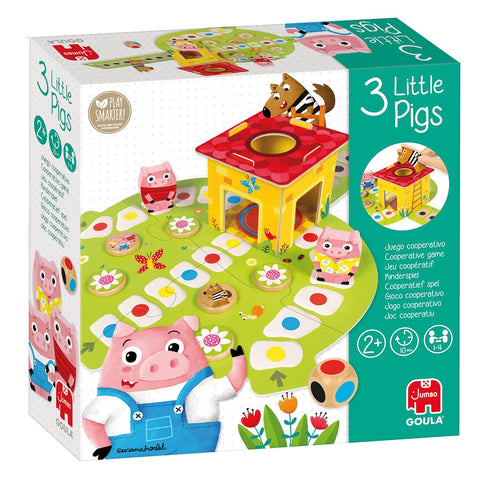 Jumbo 53146 3 Little Pigs Game, Multicolour