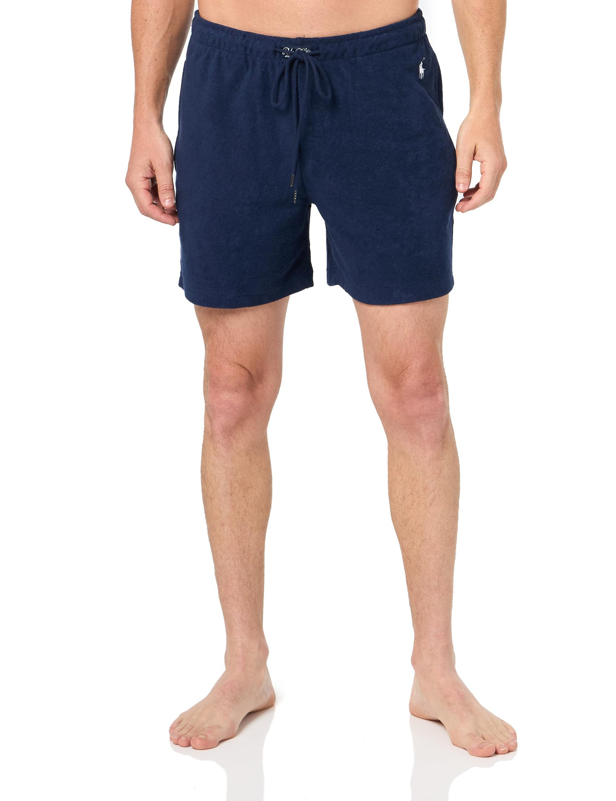 BOSS Waffle Contrast Logo Lounge Shorts Nautical Blue