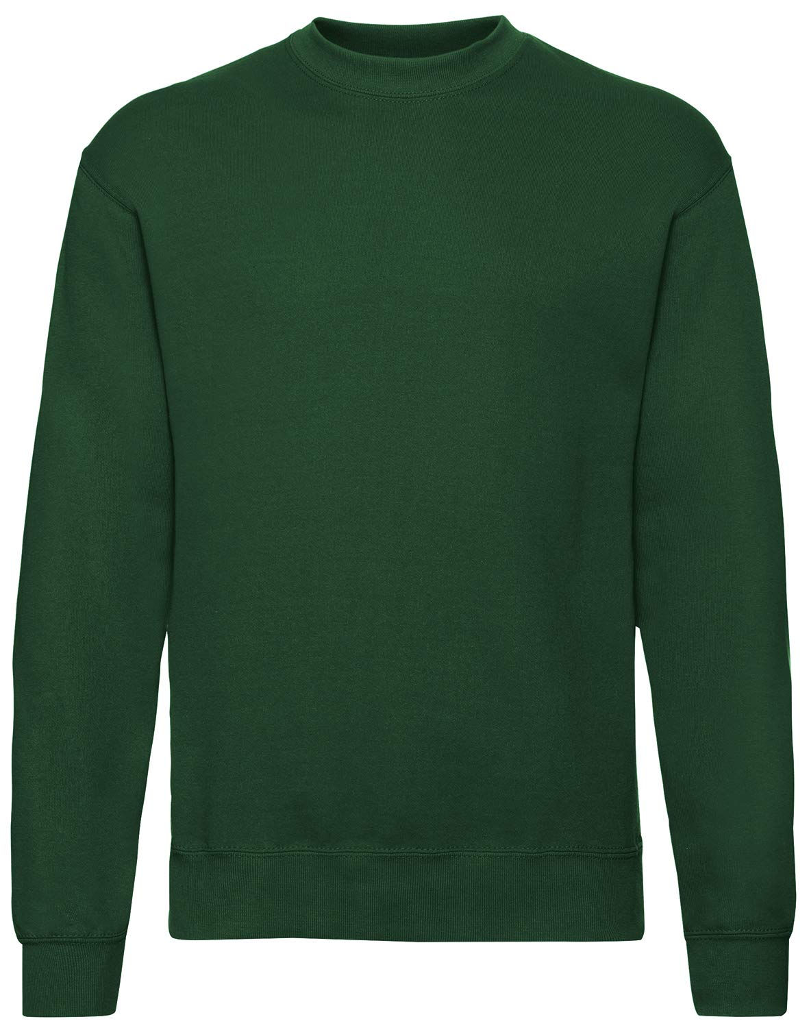 Fruit of the Loom Mens Set-In Classic Sweater, Bottle Green, Large