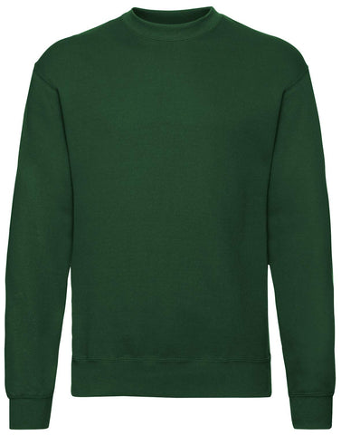 Fruit of the Loom Mens Set-In Classic Sweater, Bottle Green, Large