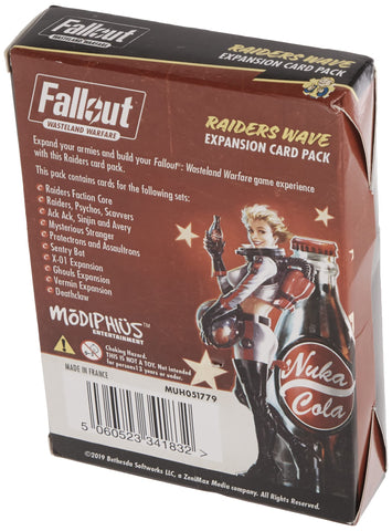 Modiphius Fallout Wasteland Warfare Raiders Wave Exp. Card Pack Fallout Access.