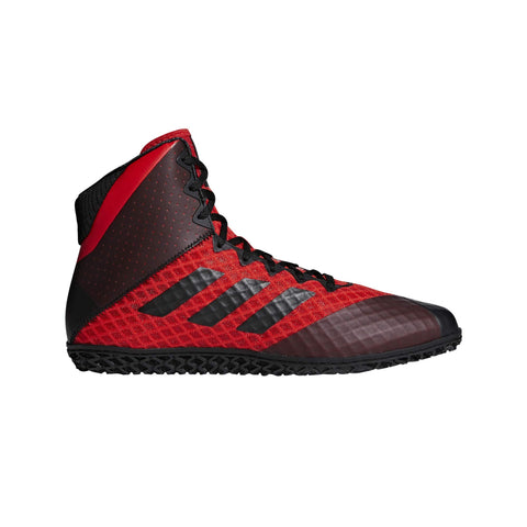 adidas Men's Mat Wizard 4 Wrestling Shoe, Red/Black/Red, 6