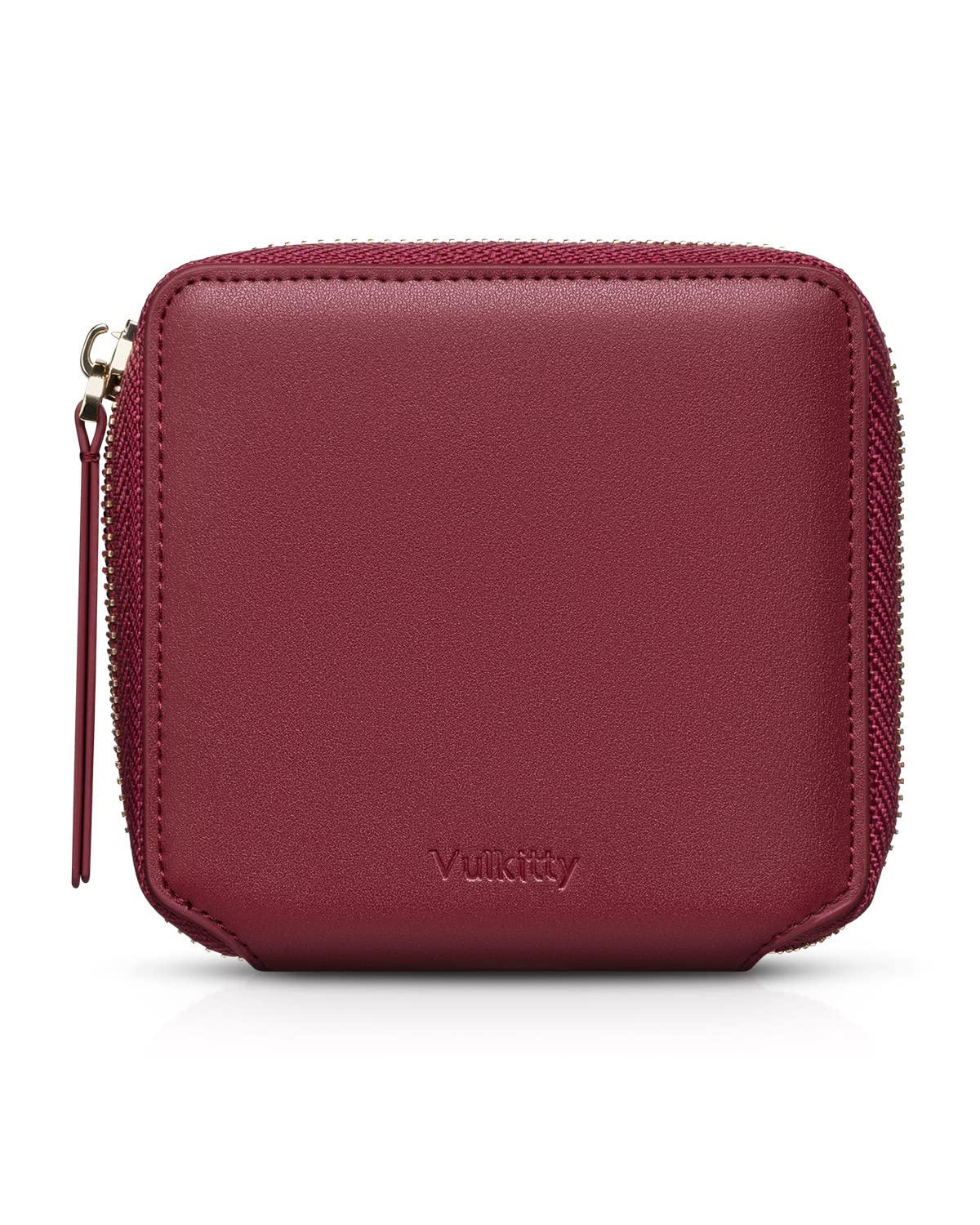 Vulkitty Wallet for Women RFID Blocking Bifold Slim Coin Purse Credit Card Holder with Zipper Pocket Case, Compact Size…