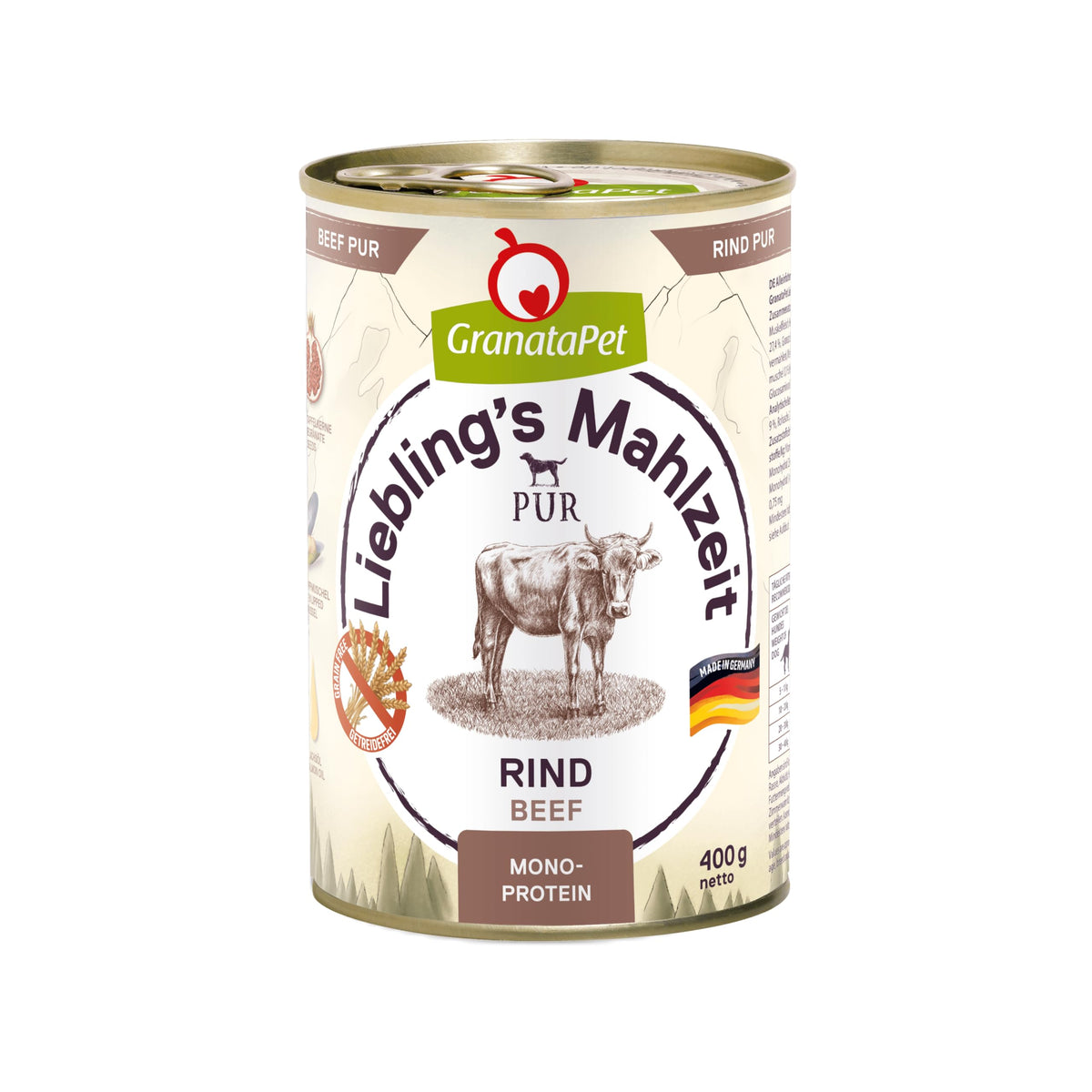 LieblingÂ´s Mahlzeit Favourite's Meal Wet Food Pure Beef Pack of 6 x 400 g