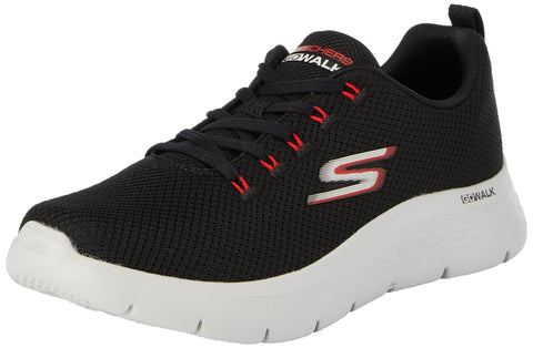Skechers Men's Go Walk Flex Sneaker, Black/Red, 10