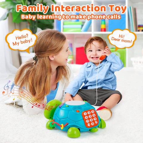 SYHLN Toys for 1 Year Old Boys Girls Gifts, Tummy Time Crawling Turtle Baby Toys 6 to 12 Months, Baby Einstein Musical Light Up Toys for Infants 12-18 Months, 1st Birthday Gifts for Girls Boys