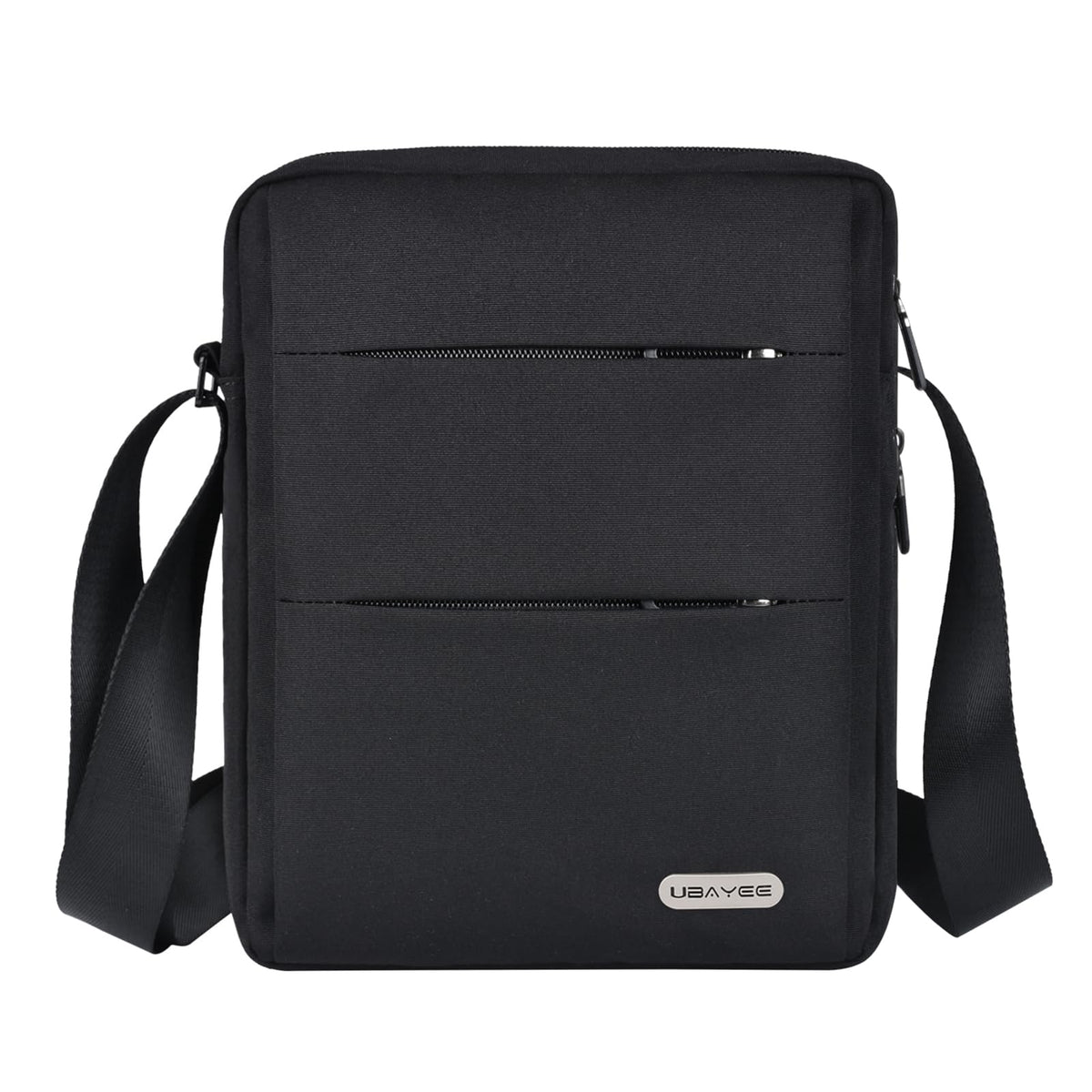 UBAYEE Mens Shoulder Bag with RFID Blocking Pocket (Fits 11 Inch iPad, Tablet), 27 cm, Black