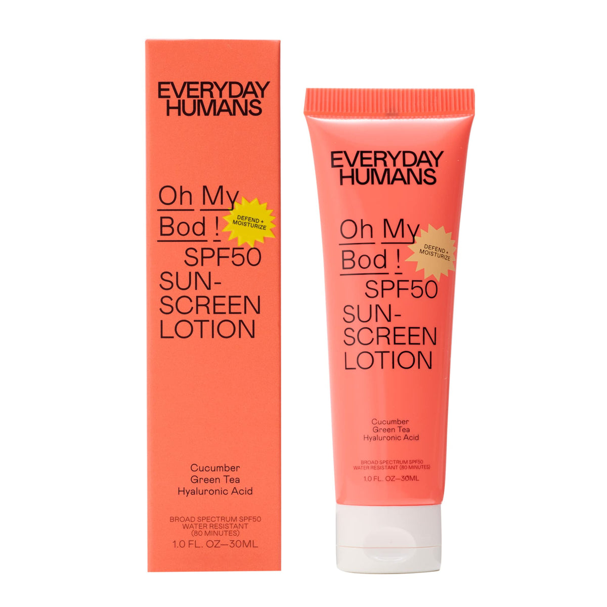 Everyday Humans Oh My Bod SPF50 Face & Body Sunscreen Lotion 1 oz