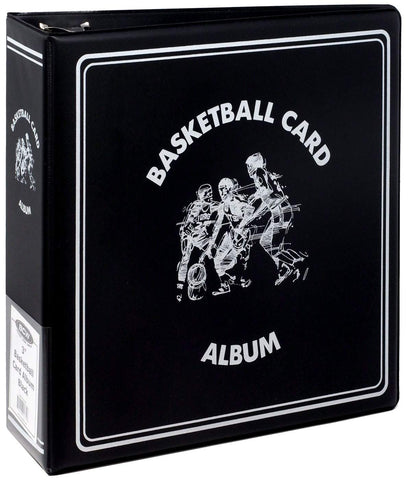 BCW 1-ALB3C-BK-BLK 3 Inch Album - Basketball - Black