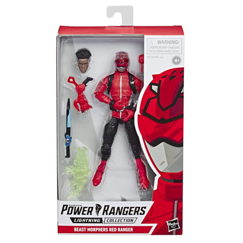 Power Rangers Lightning Collection 6" Beast Morphers Red Ranger Collectible Action Figure Toy with Accessories