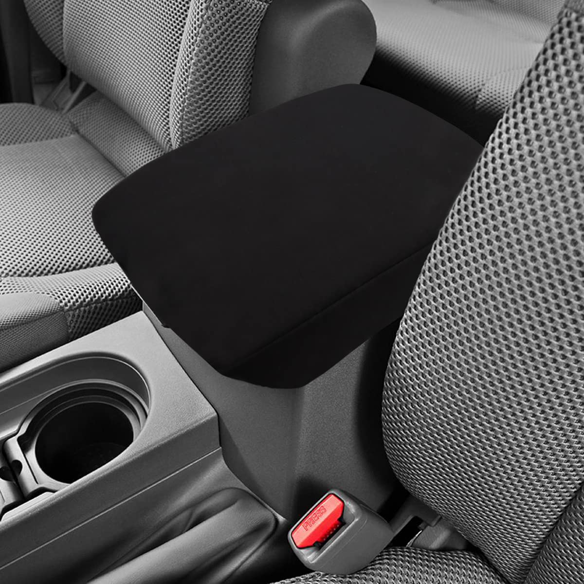 INTGET Center Console Armrest Cover for 2005-2021 Nissan Frontier Accessories 2005-2015 Nissan Xterra Accessories Neoprene Middle Arm Rest Protector Console Lid Cover (Neoprene)
