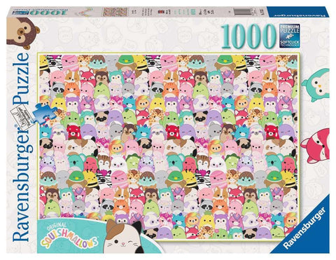 Ravensburger - Squishmallows Challenge Puzzle 1000 Pieces Gift Idea for Her or Him Adult Puzzles