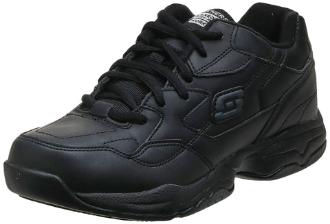 Skechers Women's Work Relaxed Fit: Felton - Albie SR Shoe, Black, 6 M US