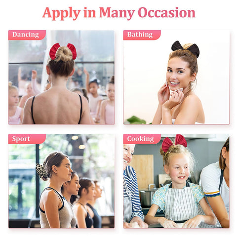 3 Pieces Deft Hair Bun Maker for Twister - Deft Bun Hair Curler Hair Donut Heatless Bun Maker for Hair, Hair Tie French Twist Hair Bun, Hair Accessories for Women & Girls (Black)