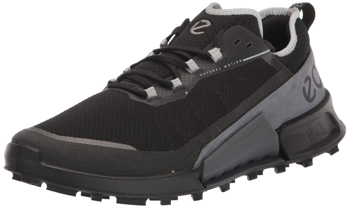 ECCO Men's Biom 2.1 Low Textile Trail Running Shoe, Black/Black/Magnet, 9-9.5