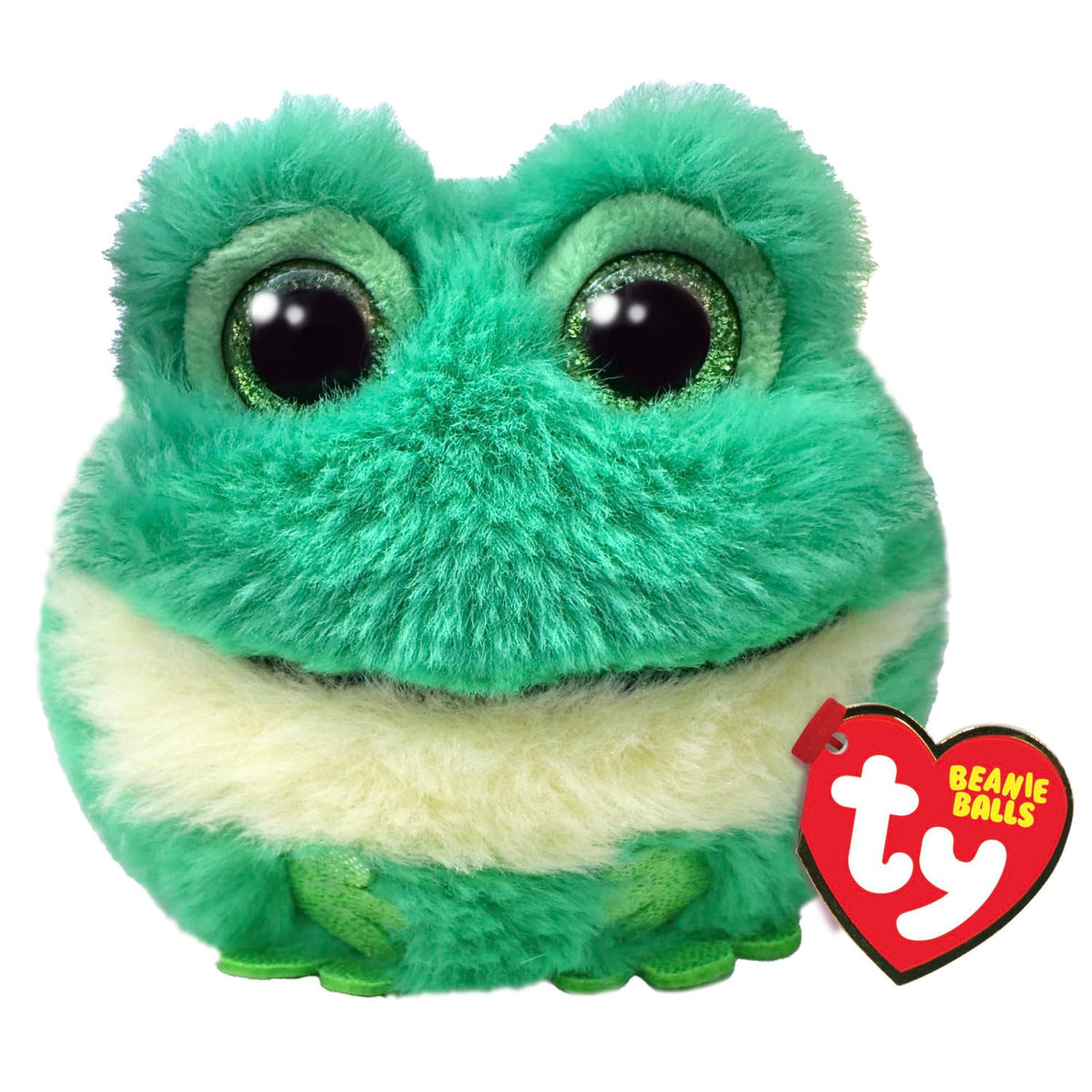 TY Gilly Frog Beanie Ball 7cm - Squishy Beanie Baby Soft Plush Toys - Collectible Cuddly Stuffed Teddy