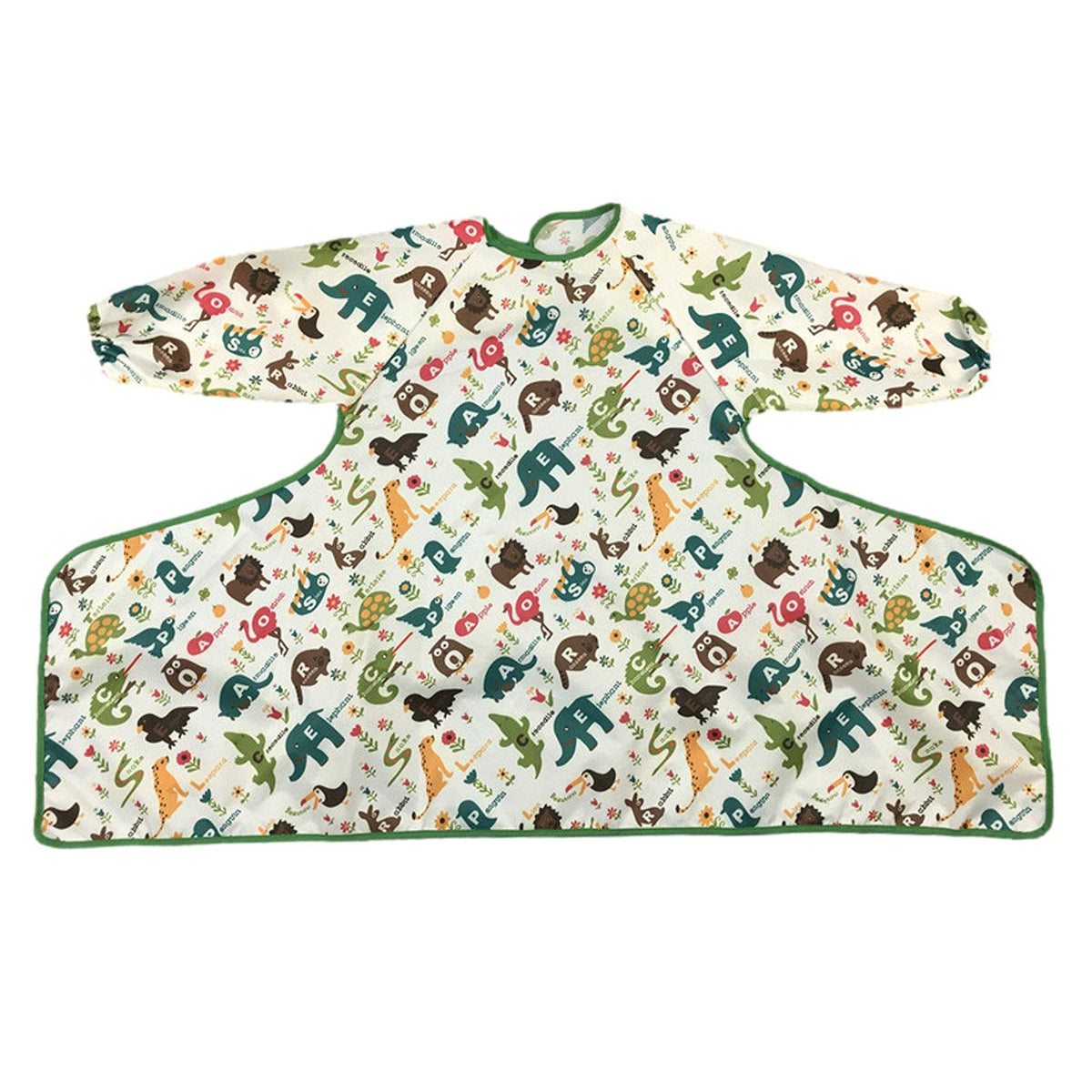 Baby Apron Bibs - Baby Feeding Bibs with Long Sleeves Attaches to Your Babies Highchair & Table Long Sleeves Waterproof Catches Food, Unisex Waterproof Bibs Washable Rolling-Over Design Baby Bibs