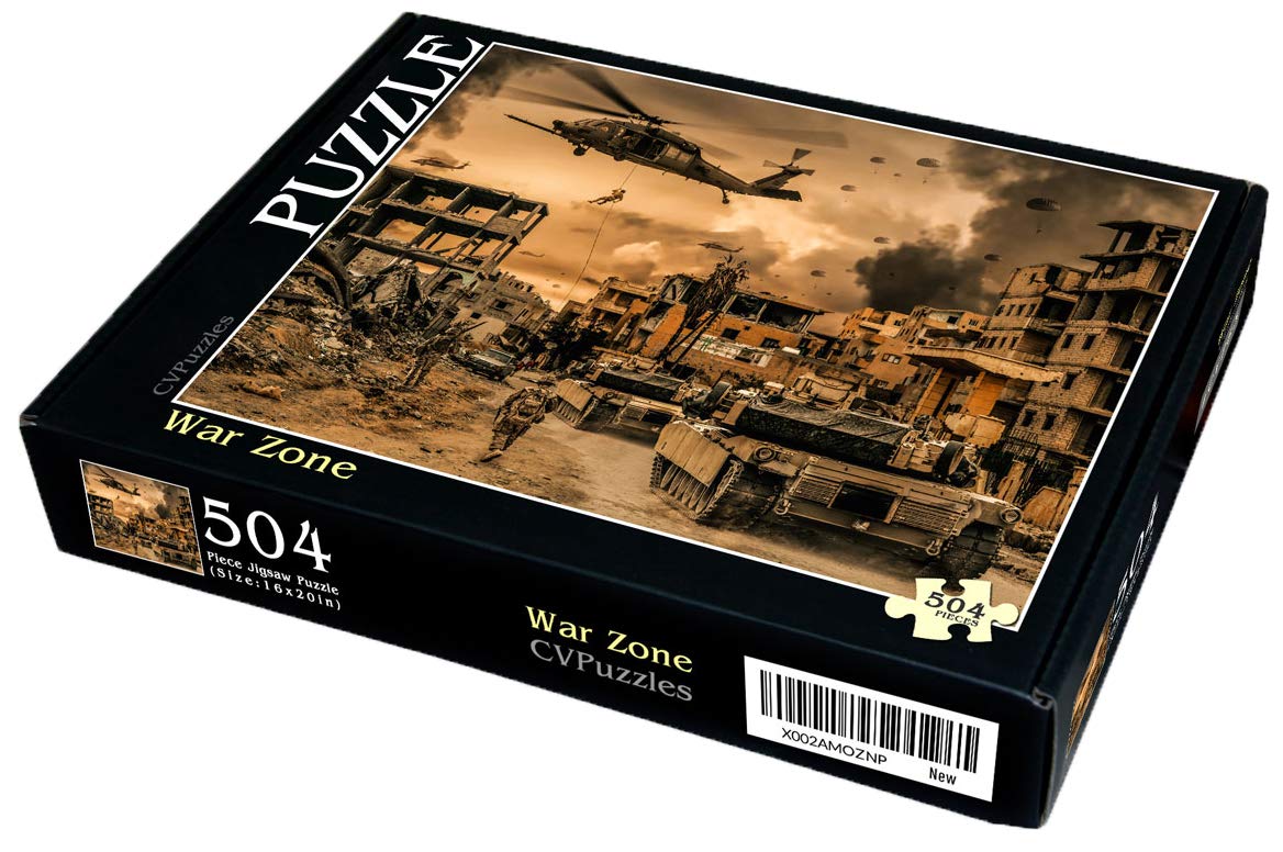 CVPuzzles War Zone 504 Piece Jigsaw Puzzle 16 X 20