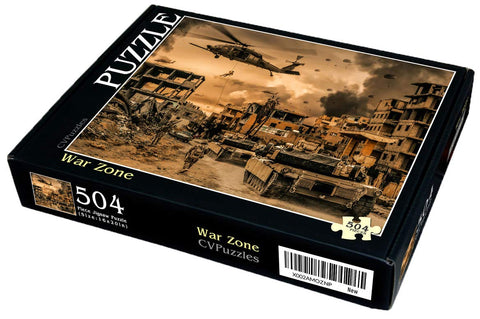 CVPuzzles War Zone 504 Piece Jigsaw Puzzle 16 X 20