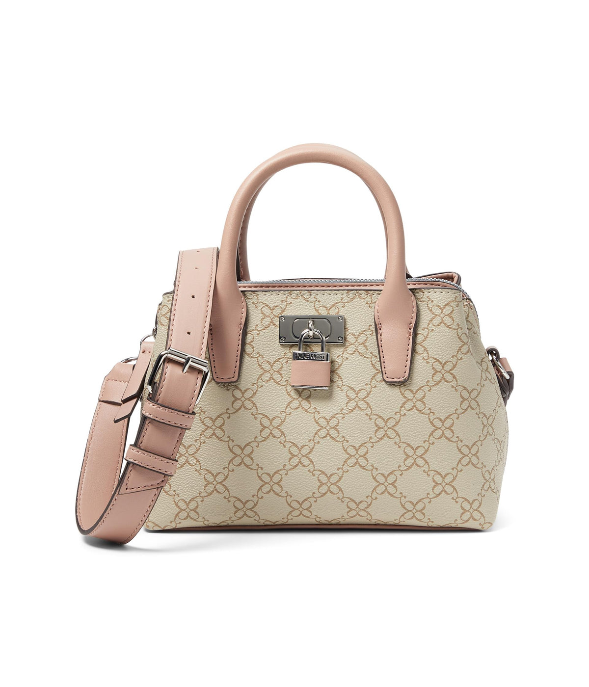 Nine West Josey Mini Satchel Crossbody, Mushroom Logo/Dusk