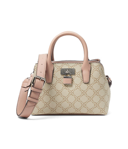 Nine West Josey Mini Satchel Crossbody, Mushroom Logo/Dusk