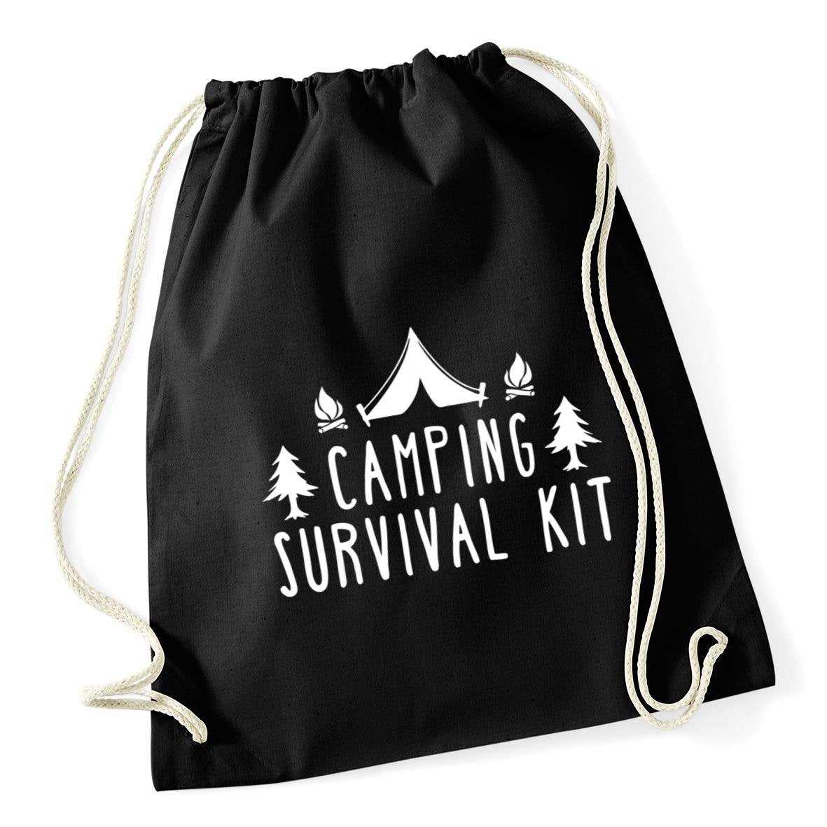 HippoWarehouse Camping survival kit Drawstring Cotton School Gym Kid Bag Sack 37cm x 46cm, 12 litres