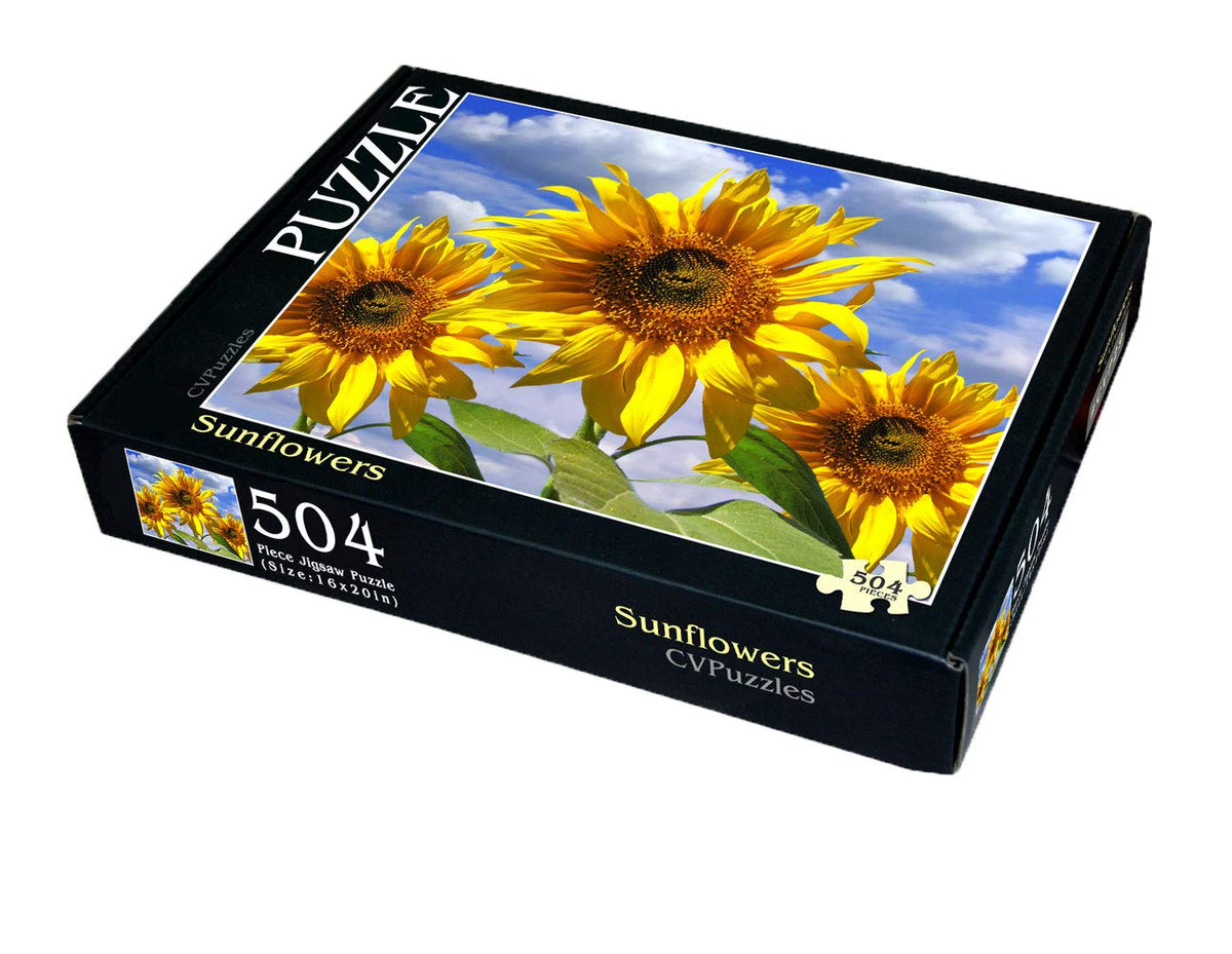 Sunflowers 504 Piece Jigsaw Puzzle 16" X 20"