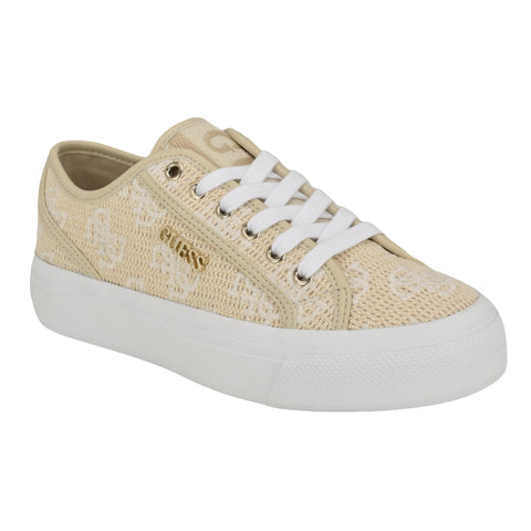 GUESS Women's JELEXA Sneaker, Natural 110, 11