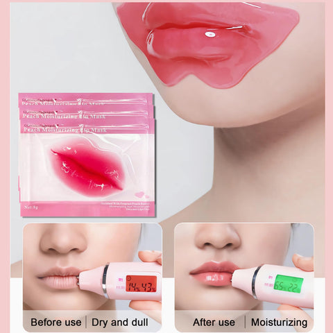 30 Pairs Lip Masks & Eye Masks, 24K Gold Gel Eye Masks,Crystal Collagen Eye Patches for Puffy Eyes,Effectively Nourishes the Lip & Eye Skin,Reducing Dark Circles, Lighten Wrinkles Anti-Aging