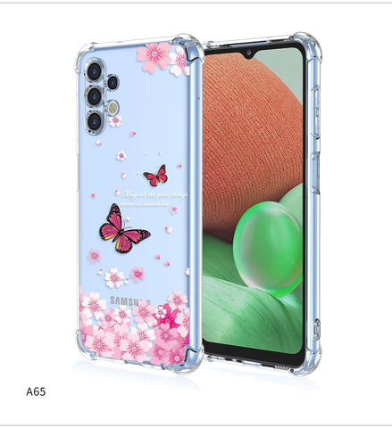 Jeelar for Samsung Galaxy A32 5G / M32 5G Case,Drop Protection Bumper Cute Cartoon Pattern Suitable for Girls Phone Case-A65