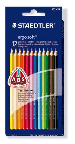 STAEDTLER 157 C12 ergosoft Coloured Pencils Pack of 12 Assorted Colours