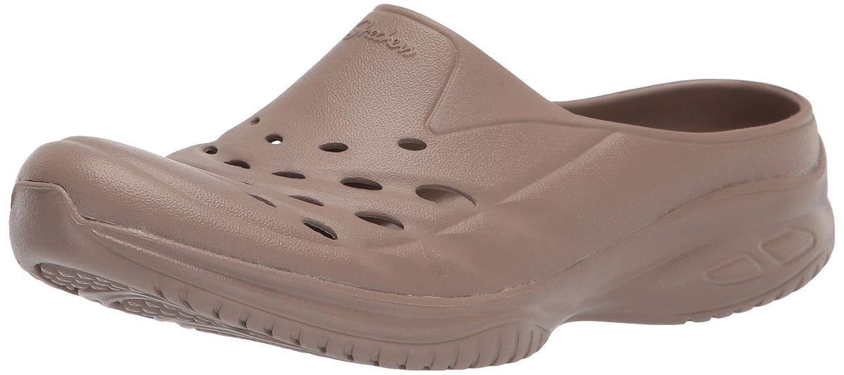 Skechers Women's Foamies Commute Time - Essential Clog, Taupe, 8