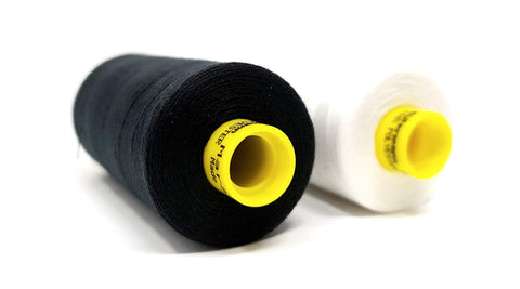 Gütermann Mara 120 2-thread sewing set 1000mtr/1093yd per Bobbin Sew-All Polyester Thread Black and White