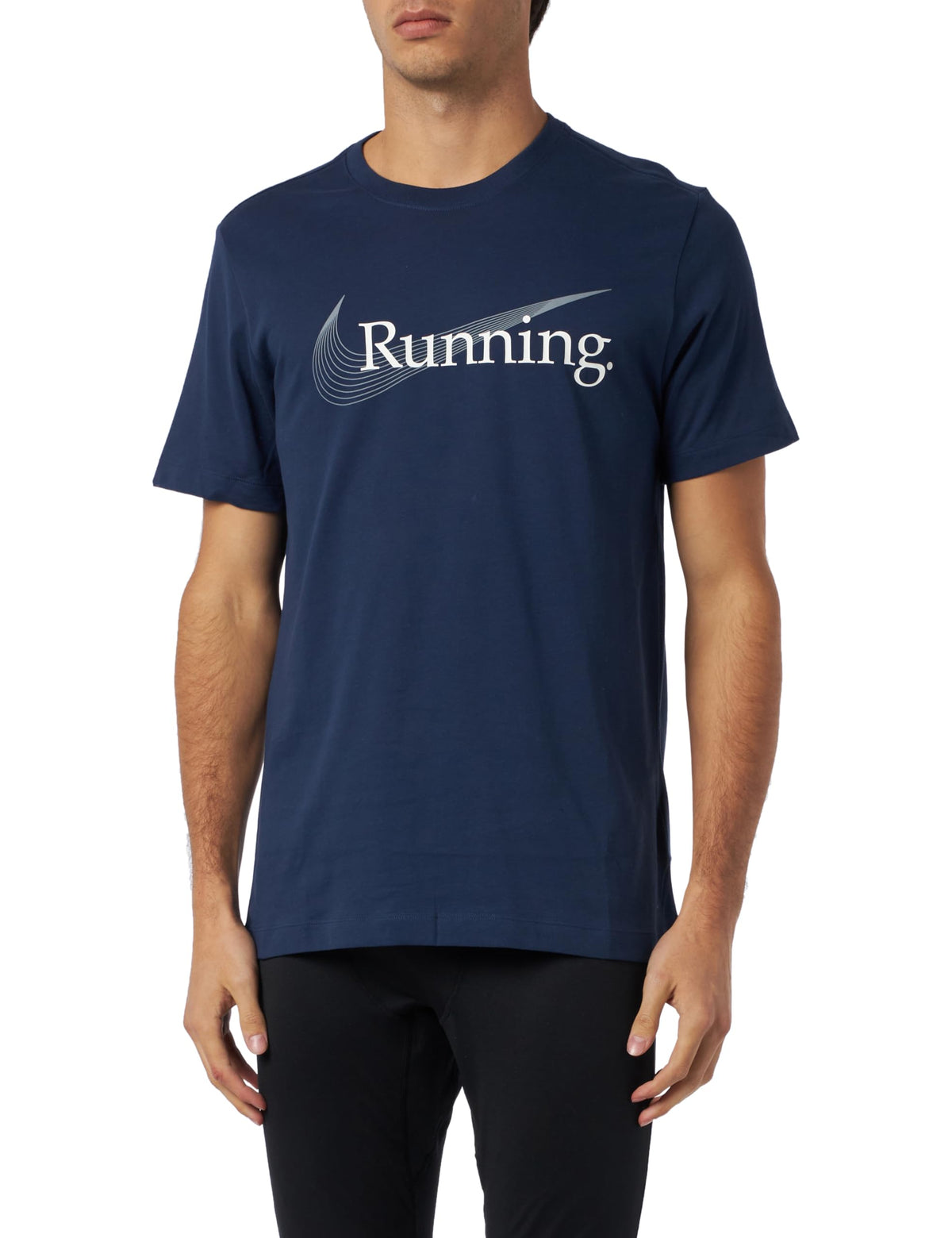 NIKE FJ2362-410 M NK DF TEE Heritage T-Shirt Men's Midnight Navy Size S