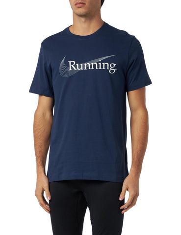 NIKE FJ2362-410 M NK DF TEE Heritage T-Shirt Men's Midnight Navy Size S