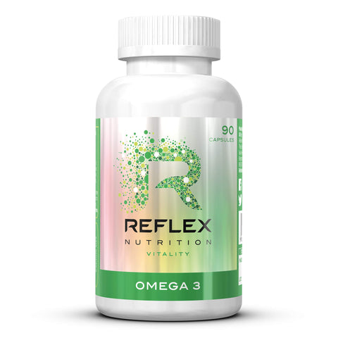 Reflex Nutrition Omega 3 - Omega 3 Capsules High Strength: 1000mg Fish Oil Supplement with 330mg EPA & 220mg DHA - Support Heart Health & Brain Function - Maintain Normal Blood Pressure (90 Capsules)