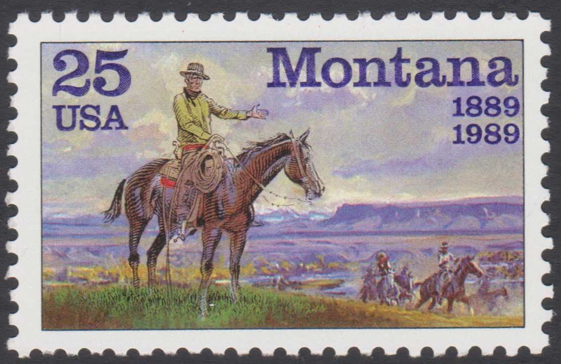 Montana 25Ãƒâ€šÃ‚Â¢ USA Postage Stamp