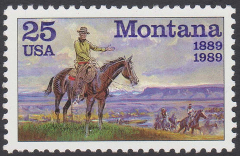 Montana 25Ãƒâ€šÃ‚Â¢ USA Postage Stamp